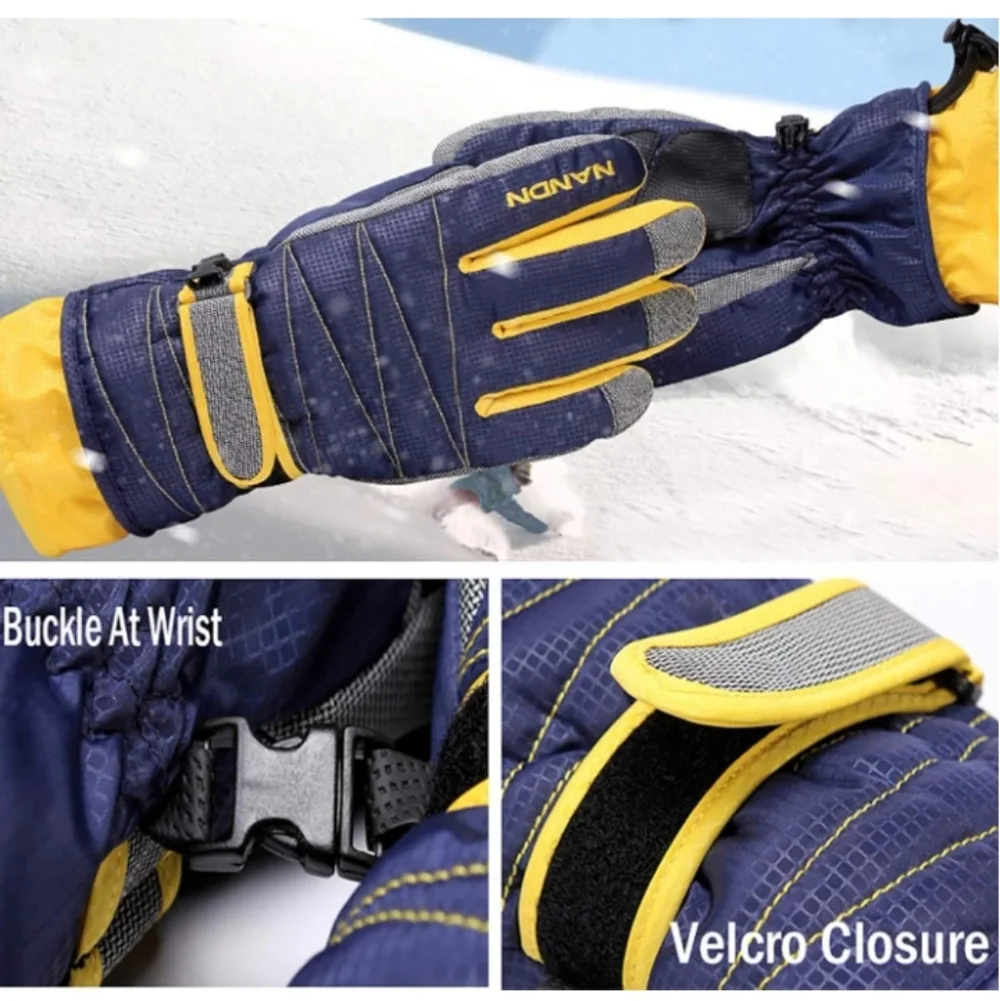 NANDN UNISEX KIDS WINTER SKI SNOW GLOVES